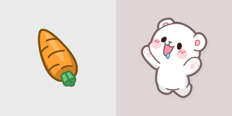 Milk Bear and Carrot