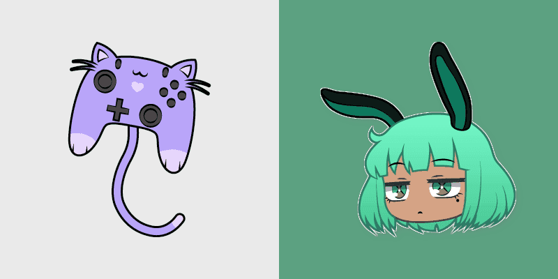 Cute Cursor Pack for Gacha Life Lemo & Neko