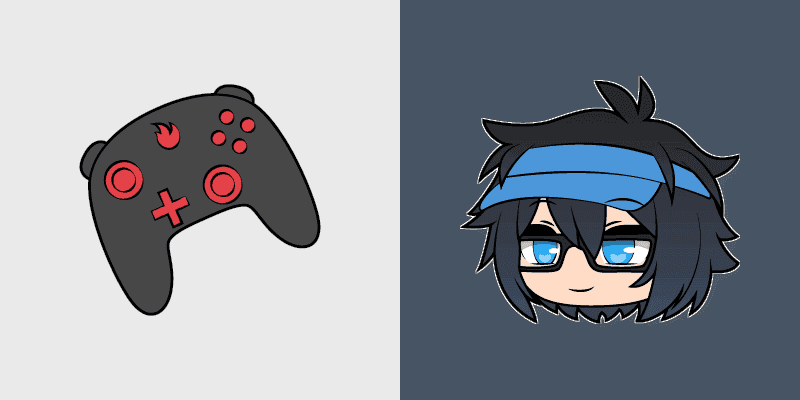 Cute Cursor Pack for Gacha Life Luni & Fire