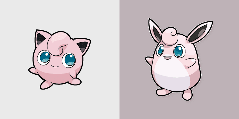 Jigglypuff and Wigglytuff