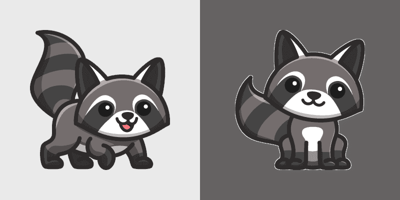 Adorable Cute Racoon Mouse