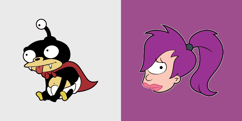 Leela and Nibbler