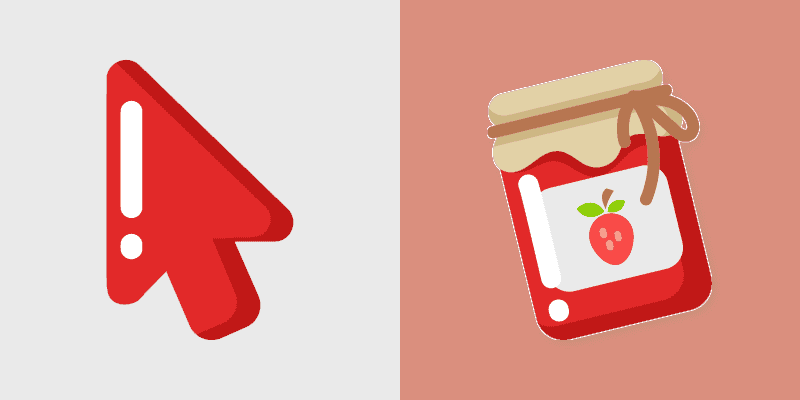 Minimal Berry Cursor Pack