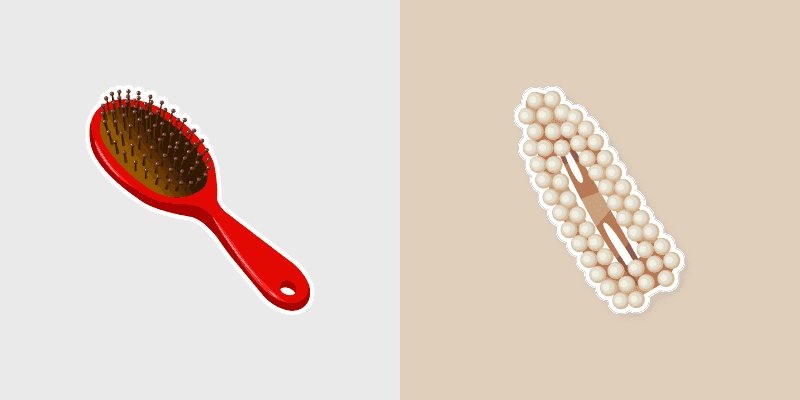 Hair Brush Pearl
