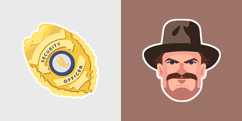 Custom Cursor for Stranger Things Chief Hopper