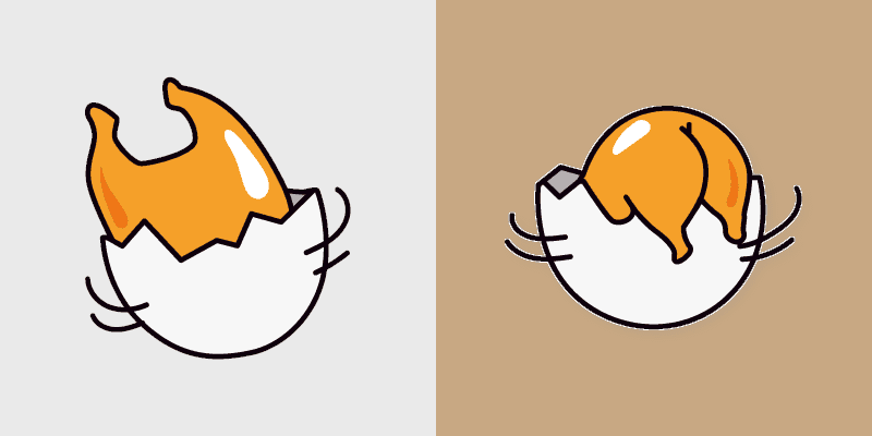 Gudetama Groovy Cursor Pack