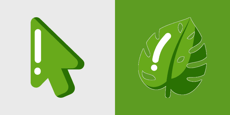 Cute Cursor Monstera Mini