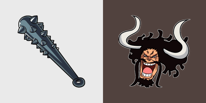 One Piece Kaido & Kanabo Cute Mouse Cursor Pack