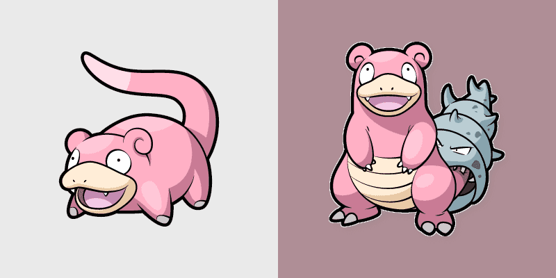 Cute Cursor Pack - Slowpoke and Slowbro