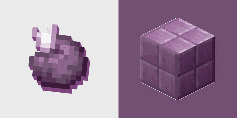 Custom Cursor Pack - Minecraft Chorus Fruit & Purpur Block