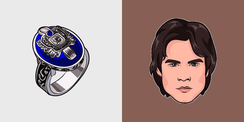 Vampire Diaries Damon Salvatore Custom Cursor