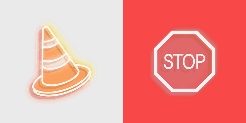 Custom Cursor Pack - Road Sign and Traffic Cone Theme