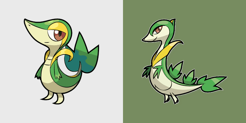 Snivy and Servine