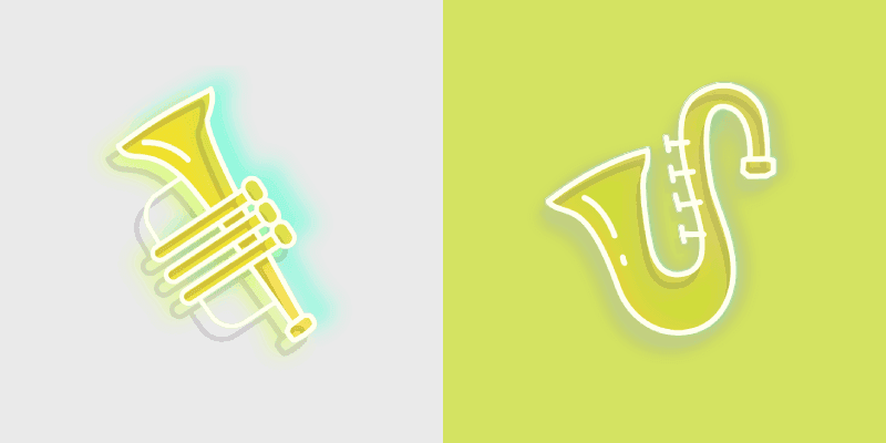 Neon Cute Mouse Cursor Pack