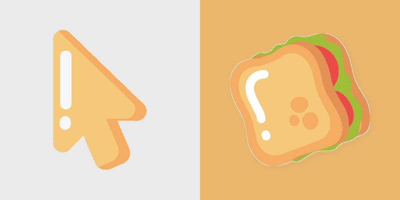 Custom Cursor Pack - Minimal Sandwich