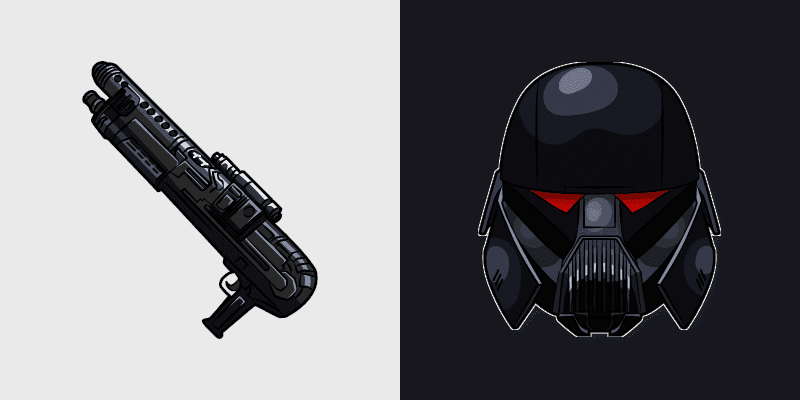 Dark Trooper And Blaster Rifle