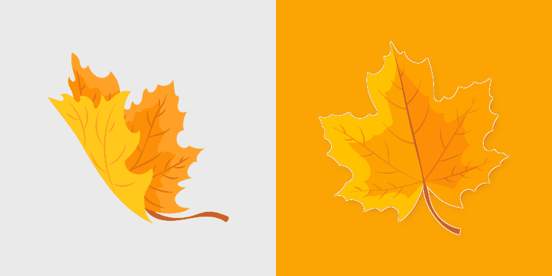 Autumn Maple Leaf Cute Cursor Pack