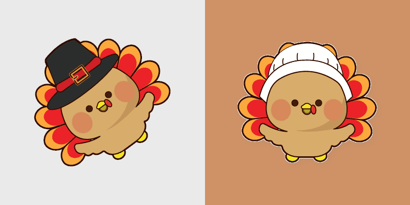 Custom Thanksgiving Turkey Cursor Pack