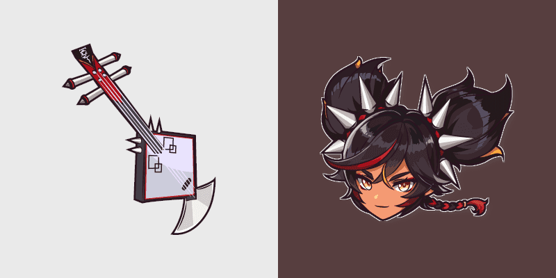 Custom Cursor Pack - Genshin Impact Xinyan & Guitar