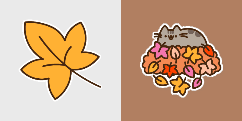 Cute Autumn Pusheen Cursor Pack