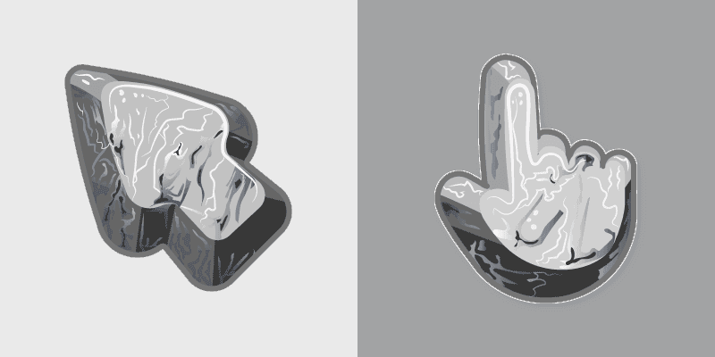 Black Marble Custom Cursor Pack