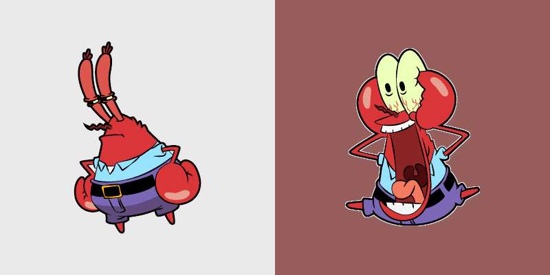 Shocked Mr. Krabs Custom Cursor
