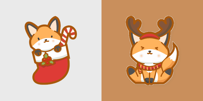 Cute Christmas Fox