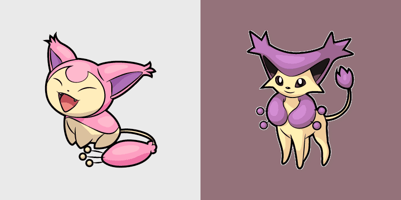 Skitty and Delcatty