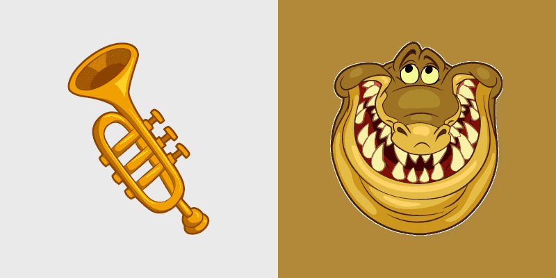 Disney Cursor Pack - Princess and Frog Louis the Trumpet Alligator