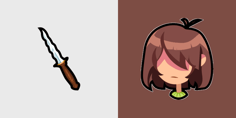 Cute Cursor Pack - Kris and Knife