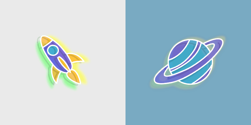 Custom Cursor Rocket & Planet Pack