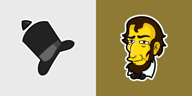 Custom Cute Cursor Pack - The Simpsons Abraham Lincoln