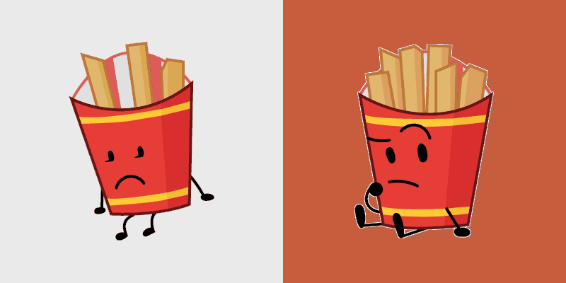 Cute Cursor Fries Pack