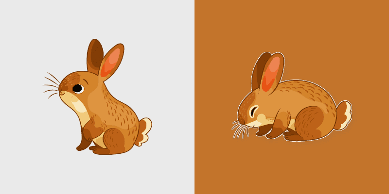Cute Cursor Pack - Hare