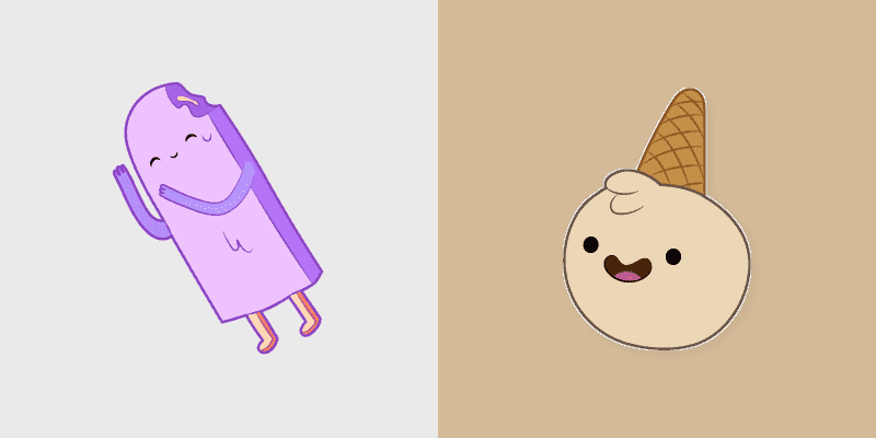 Grape Popsicle & Ice Cream