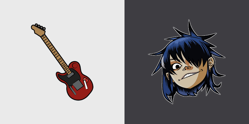 Gorillaz Noodle Custom Cursor