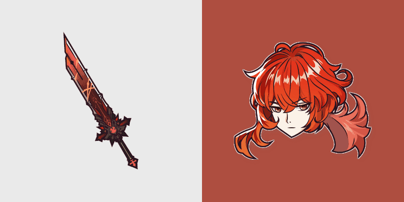 Diluc Ragnvindr Pyro Cursor Pack