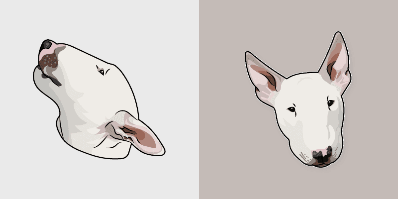 Bull Terrier Cute Cursor Pack