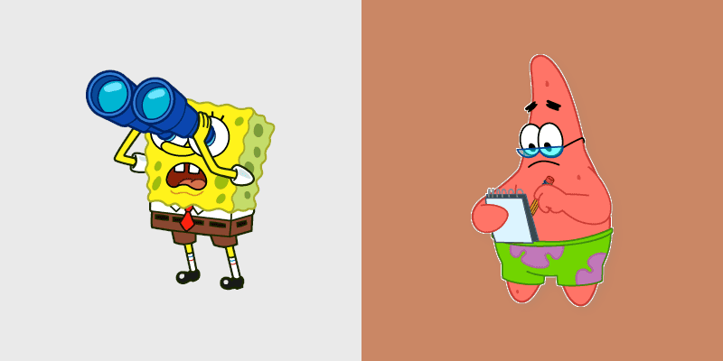 SpongeBob Cute Mouse Cursor Pack