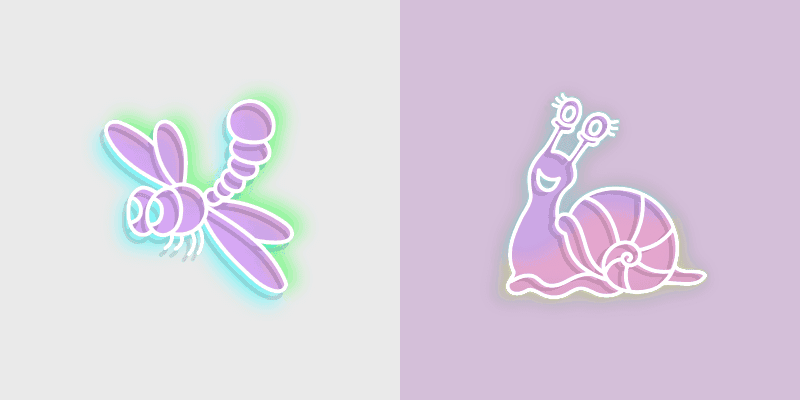 Radiant Cursor Pack - Dragonfly and Snail