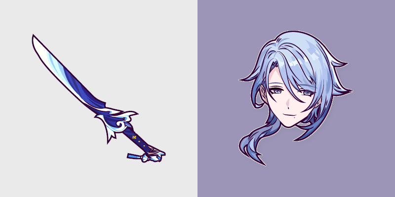 Custom Cursor Pack for Genshin Impact - Kamisato Ayato & Haran Geppaku