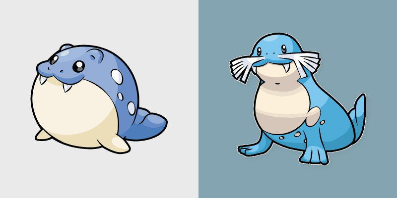Spheal and Sealeo