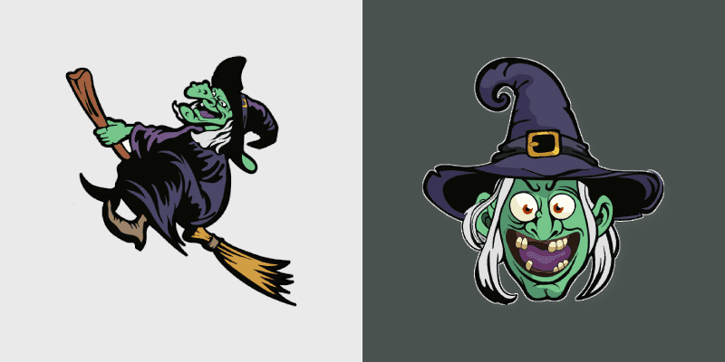 Witch on Broomstick