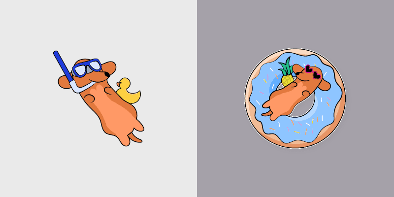 Cute Cursor Dachshund