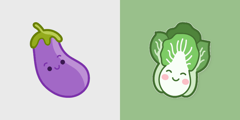 Eggplant and Lettuce