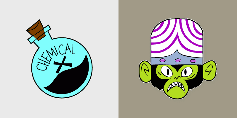 Mojo Jojo & Chemical X Custom Cursor Pack
