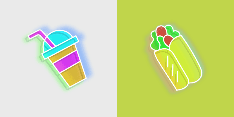 Neon Milkshake Shawarma