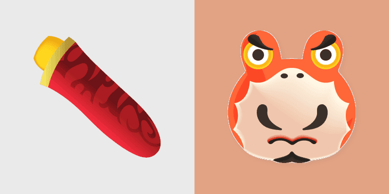 Custom Cursor Pack: Croque from Animal Crossing