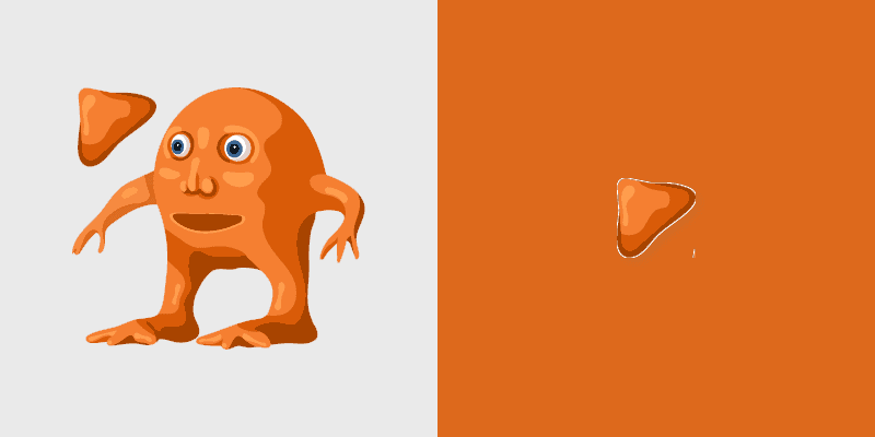 Custom Cute Orange Mouse