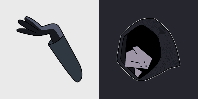 Cute Cursor Pack - OK K.O.! Let's Be Heroes Shadowy Figure